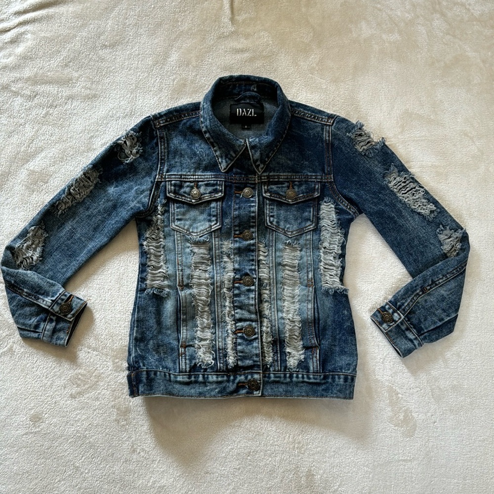 DAZL distressed Jean jacket